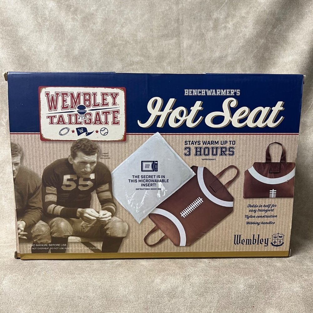 Wembley Tailgate Benchwarmer's Hot Seat microwave stay warm 3 hours